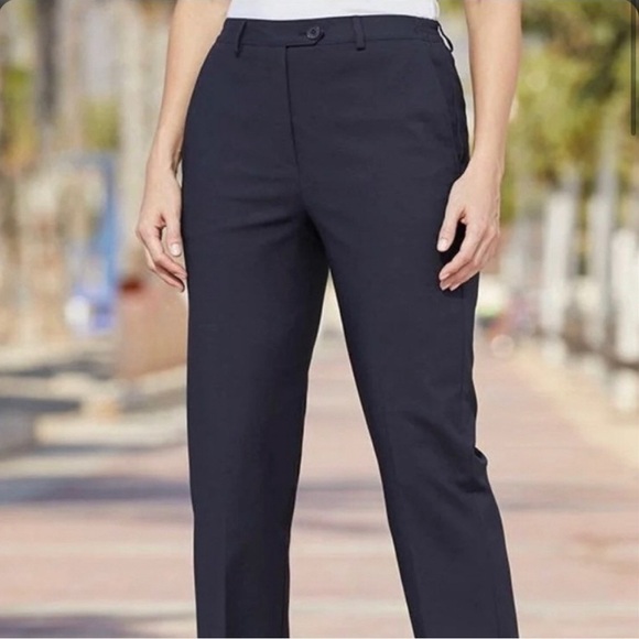 Pendleton Exclusive Fabric Wool Blend Soft Black Pants - Picture 2 of 12
